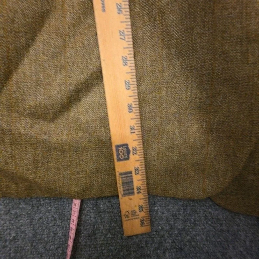 Paul Fredrick Suit Mens 48XL 44x34 Brown Wool Herringbone 2 Piece Big Tall